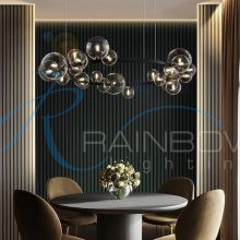 Люстра BUBBLE круглая большая 4495/D1200