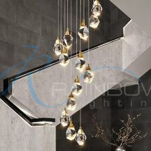 Люстра «Дождь» золото 4601/18 COOPER