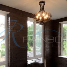 Люстра лофт черная 3863/6 BK