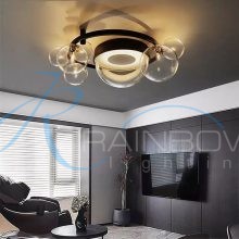 Люстра лофт потолочная с плафонами большая 4587/2